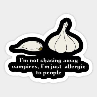 Allergic to people Sticker